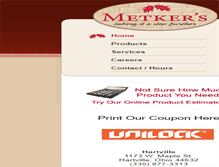 Tablet Screenshot of metkers.com